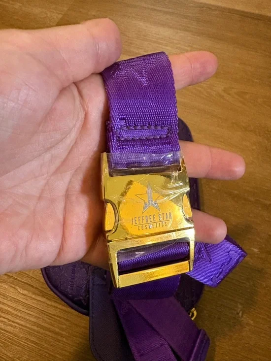 Jeffree Star Purple Crossbody Bag with Gold Star Accent - Picture 4 of 5